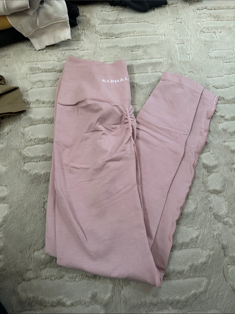 ALPHALETE Pink Seamless amplify Leggings